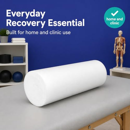 Firm White PE Foam Roller (36" Full Round) - size: 36" Full Round