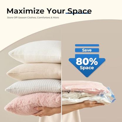 ETENWOLF 20 Jumbo Vacuum Storage Bags for Travel with Wireless Pump - size: 20 Jumbo Size-E