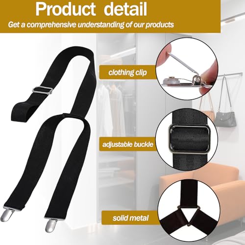 2-Pack Dressing Aid Clips for Pants – Adjustable 26-41 Inches, Metal Clip & Nylon Strap – Independence Tool for Elderly, Disabled, Pregnant Women, Post-Surgery Recovery