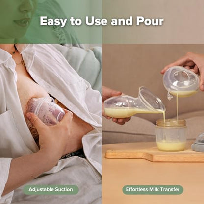 haakaa Manual Breast Pump 4oz/100ml & Ladybug Milk Collector 2.5oz/75ml Set - size: 2 Piece Set