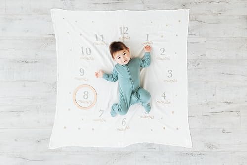 Pearhead Hello World Baby Milestone Blanket and Photo Prop