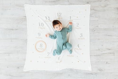 Pearhead Hello World Baby Milestone Blanket and Photo Prop