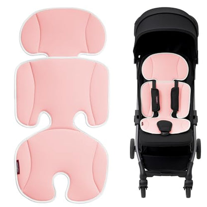 Momcozy Universal Stroller Cooling Pad, Detachable 2-Piece Cushion - color: Pink, size: Cooling Pad