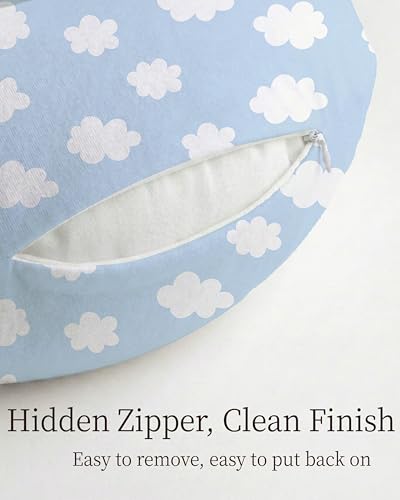 Nursing Pillow Covers 2 Pack, Stretchy Breastfeeding Pillow Covers for Baby - color: Sunny Morning