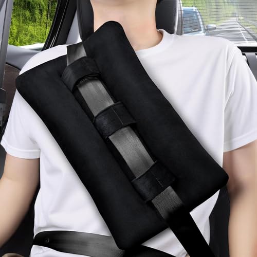 Heart Surgery Pillow for Chemo Patients for Car Belt, Black - color: Black, size: Large