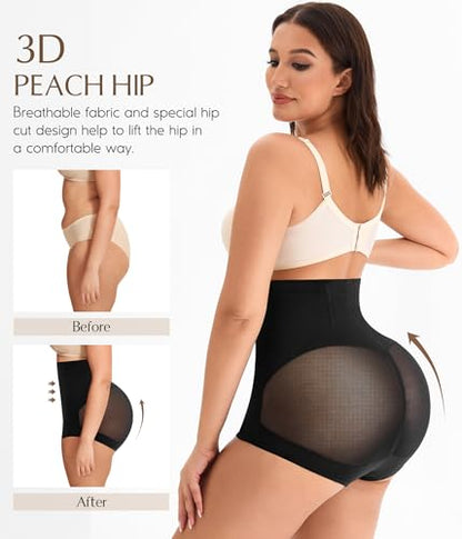 MERYOSZ Butt Lifting Panties High Waisted Tummy Control Shapewear for Women - color: Black, size: Small