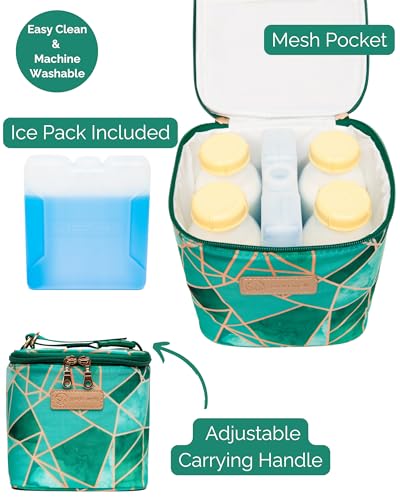 Sarah Wells Cold Gold Breastmilk Cooler with Ice Pack (Mosaic) - color: Mosaic