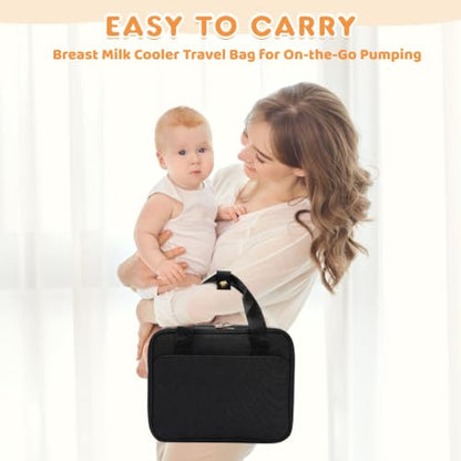 Wearable Breast Pump Travel Bag,Breastmilk Cooler Bag,Pumping Carrying Case