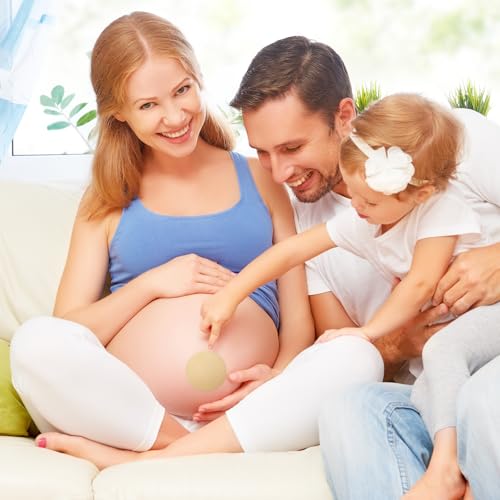 Shyyween 30 Pcs Pregnancy Belly Button Cover Round Skin Color - color: Skin Color, style: Round