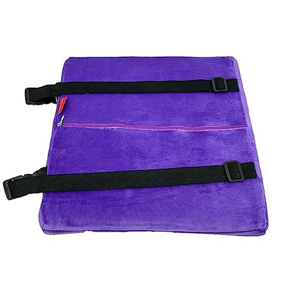 Bookishbunny Premium Memory Foam Lumbar Support Cushion Pillow (Purple) - color: Purple