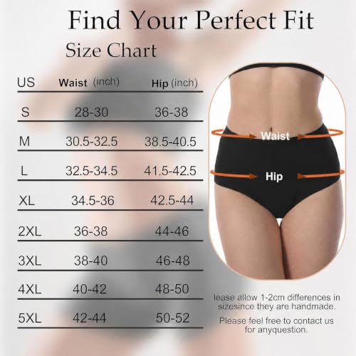 Incontinence Underwear for Women Leak Proof & Washable 3-Pack S - color: Black, size: Small