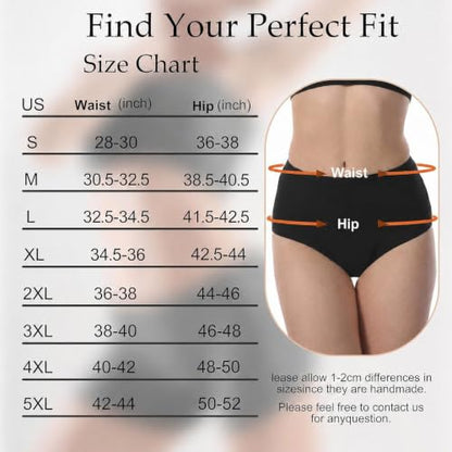 Incontinence Underwear for Women Leak Proof & Washable 3-Pack L - color: Black, size: Large