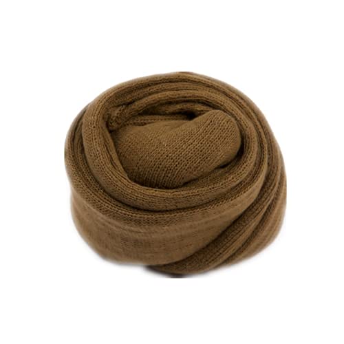 Coberllus Newborn Baby Photography Props Stretch Swaddle Wrap - color: Coffee