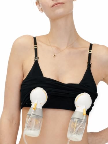 HATCH The Essential Nursing & Pumping Bra, Wireless & Seamless - color: Black, size: X-Large