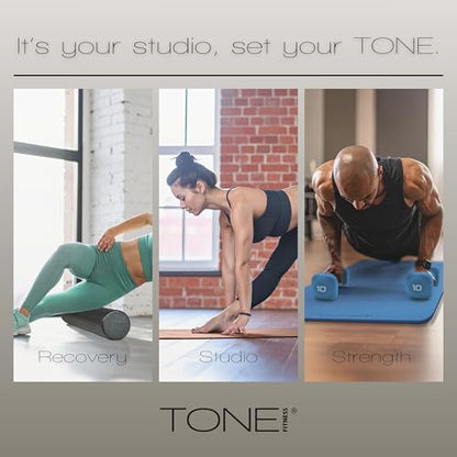 Tone Fitness Stability Ball/Exercise Ball | Exercise Equipment - color: Blue, 65 Centimeters, size: 65-centimeter