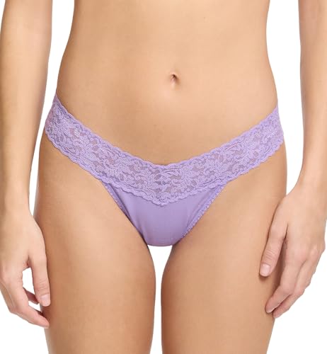 hanky panky, Supima Cotton Low Rise Thong - color: Grape Juice