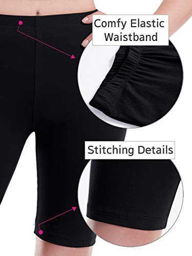 Design by Olivia Women's Soft Cotton Stretch High Waisted Biker Yoga Shorts - color: 3pack - Black/Black/Black, size: 2X