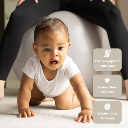 BABYGO Birthing Ball, Pregnancy & Labor, Award Winning Book - color: Oatmeal, size: 65cm - Manual