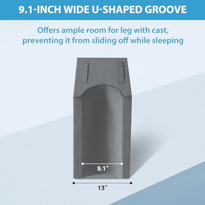 MEGCXIT Leg Elevation Pillow for After Surgery, Wedge Pillow, Grey - color: Grey, size: Single Leg