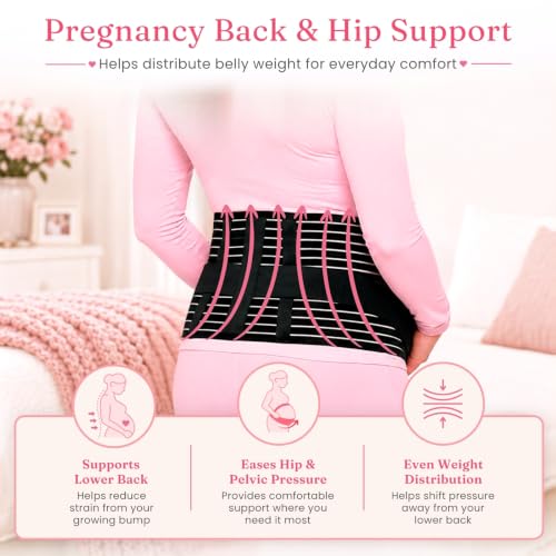 Vive Pregnancy Belly Support Band for Women - Maternity Belt - Cozy Brace - size: Small