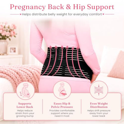 Vive Pregnancy Belly Support Band for Women - Maternity Belt - Cozy Brace - size: X-Large