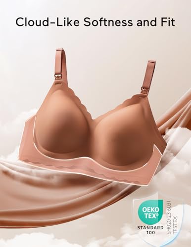 Nursing Bras for Breastfeeding Comfort Maternity Bras for Pregnancy Seamless Bralettes with Extra Extender - size: XX-Large
