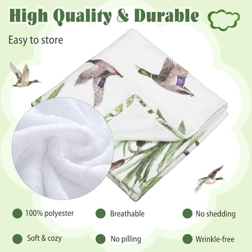 Preboun Mallard Duck Baby Monthly Milestone Blanket 40"x60", Felt Marker