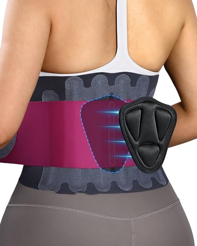 0.5mm Ultra Thin Back Brace for Women Men, All Day Comfort & Support - size: S, style: Rose