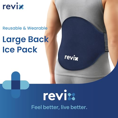 REVIX Extra Large Ice Pack for Back Relief, Shoulder Ice Pack, Reusable Ice Pack Wrap