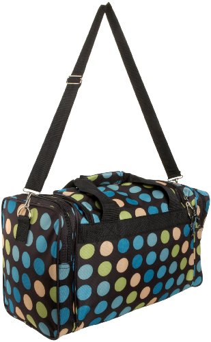 Rockland 19" Polyester Duffel Bag, Multi Blue Dot - color: Multi Blue, size: 19"