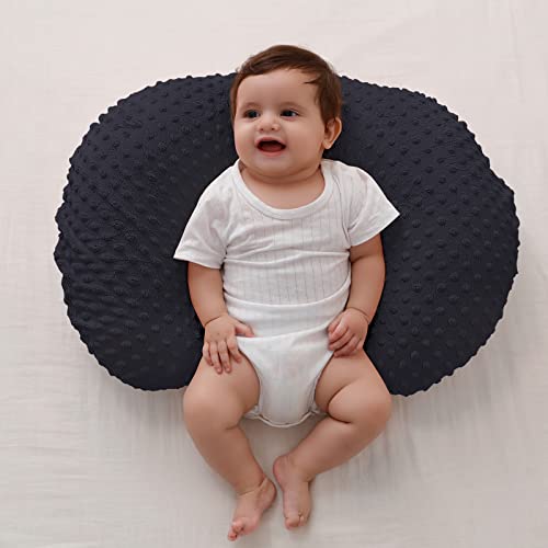 Nursing Pillow and Body Positioner with Premium Slipcover - color: Black