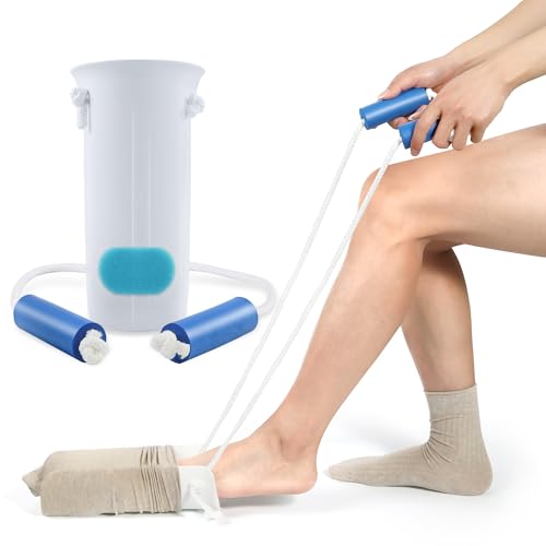 KEKOY Sock Aid for Putting on Socks, 4" Foot Width, No Bending - size: 4.0 Inch Wide