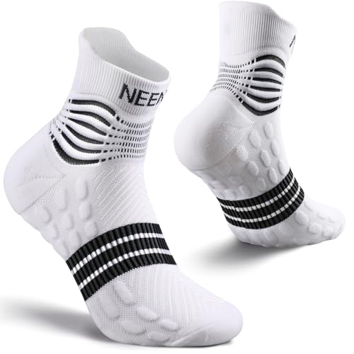 NEENCA Professional Compression Socks for Women Men Circulation, 20-30 mmHg - color: White, size: X-Large
