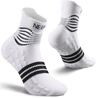 NEENCA Professional Compression Socks for Women Men Circulation, 20-30 mmHg - color: White, size: X-Large