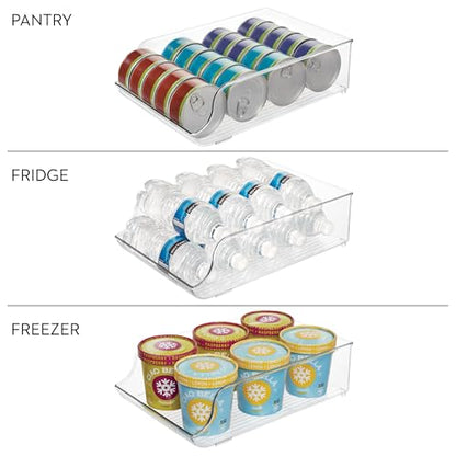 iDesign Plastic Water Bottle Organizer, Clear, 2-Pack - style: Pack of 2