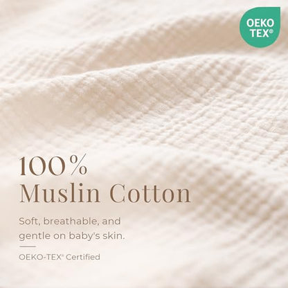 Konssy Muslin Nursing Cover Up for Breastfeeding with Rigid Hoop - color: Summer Wheat