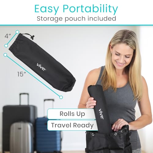 Vive Inflatable Seat Cushion - Portable Pad for Stadiums, Bleachers