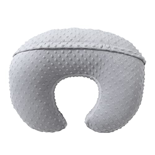 Nursing Pillow and Body Positioner with Premium Slipcover - color: Glacier Gray