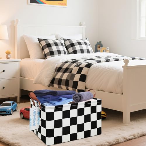 Rectangular Collapsible Boys Racecar Storage Basket Nursery Organizer - color: LYS-SNT- Rec-Football