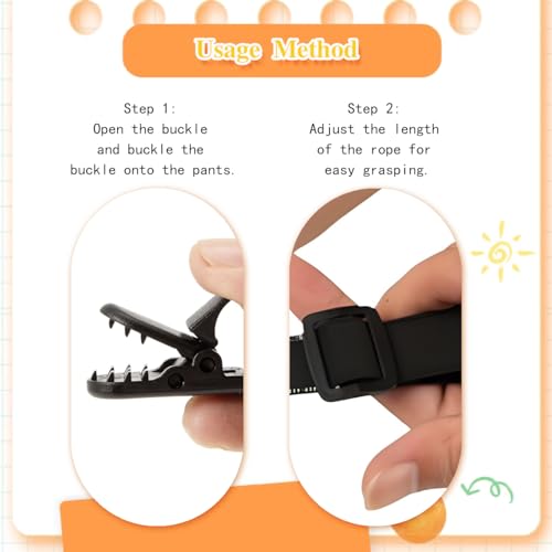 Adjustable Clip & Pull Dressing Aid for Elderly, Disabled & Pregnant Women – 2PCS Mobility Assist Tool for Pants