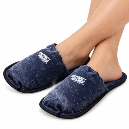 Rapid Relief Foot Ice Pack Slippers, 1 Pair for Feet & Toe Pain Relief