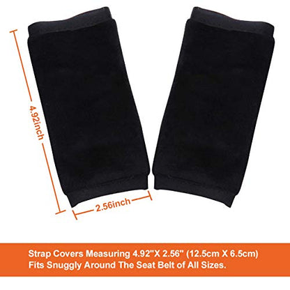 COOLBEBE Car Seat Straps Shoulder Pads for Baby Kids - color: Black, size: Small