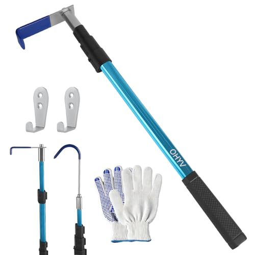 6FT Truck Cargo Grabber Telescoping Truck Bed Retriever Tool Multi-Use Truck Bed Tool Truck Accessori Extendable Reaching Tool Suited for Pickup Trucks SUVs Trailers RVs Boats Garages or Homes - color: blue