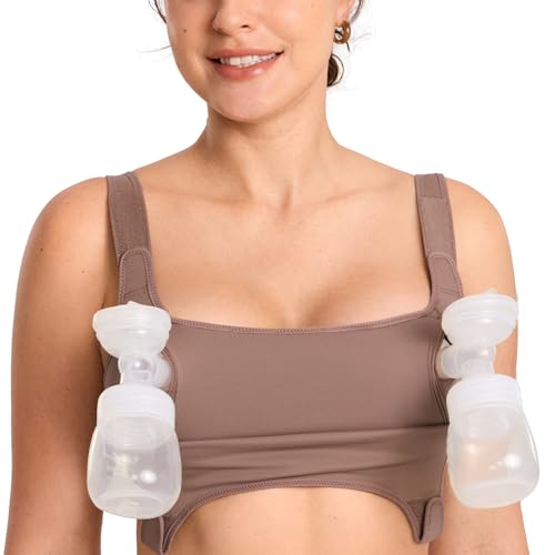 MOMANDA Pumping & Nursing Bra Hands Free - color: Brown Purple