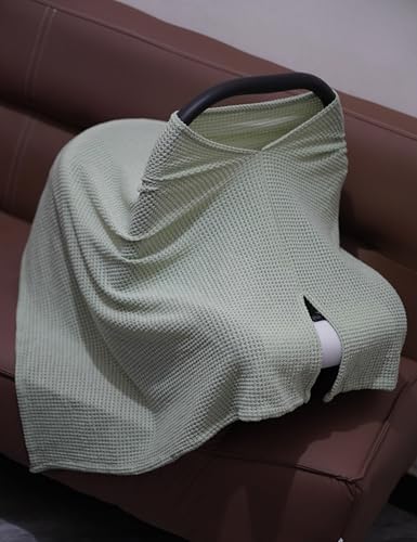 Green Nursing Cover Up for Breastfeeding, Privacy Poncho - color: Green