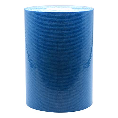 Kinesiology Tape Extra Wide 2 inch 4 inch x 16.4 feet Roll Waterproof Latex Free Athletic for Pain Relief, Muscle Support, Recovery - color: Blue, size: 4 Inch x 16.4 Feet (1 Roll)