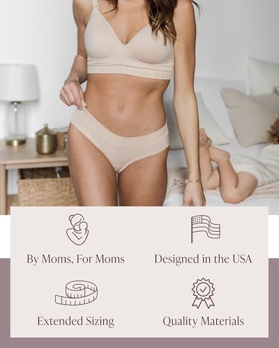 Kindred Bravely Brief Maternity Underwear, Pregnancy to Postpartum, 5 Pack - size: X-Small-Small