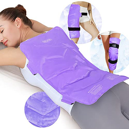 REVIX Shoulder Ice Pack and Extra Large Gel Cold Pack for Full Back Pain