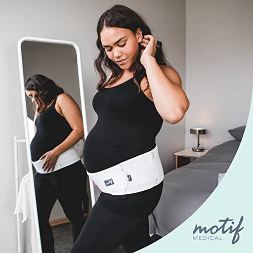 Motif Medical Pregnancy Back Brace (XS, White) - size: Extra Small