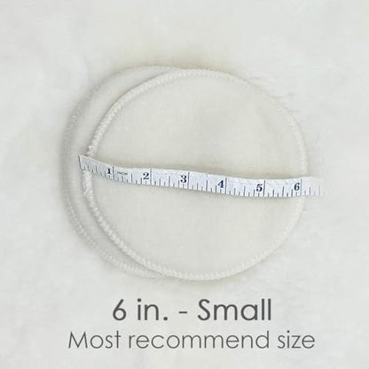 Soothingly Soft Merino Wool Nursing Pads, Style Softline, Extra Thickness, 6 in. Diameter - size: 6 Inch, Extra Thickness